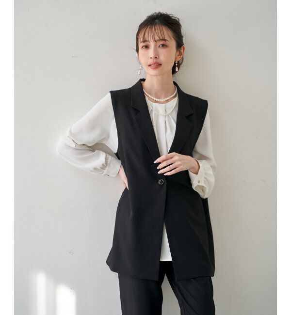 IKKA LOUNGE「【フォーマル対応】ジレセットアップ3点セット」|ドレス|