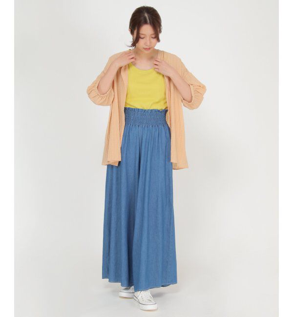 Lbc with Life「楊柳バンドカラーブラウス」|シャツ・ブラウス|