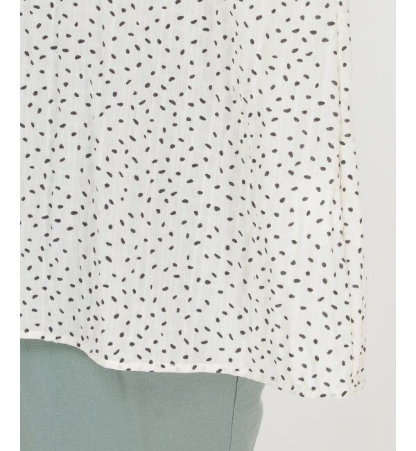 Lbc with Life「楊柳バンドカラーブラウス」|シャツ・ブラウス|