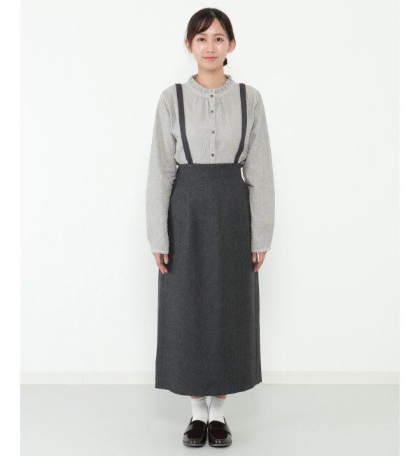 Lbc with Life「【2WAY】ウールライクサス付きIラインスカート」|スカート|