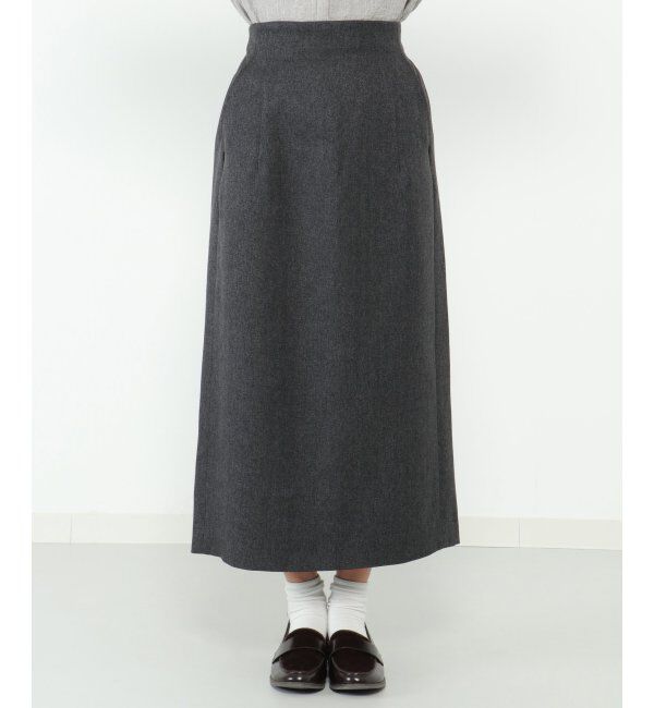 Lbc with Life「【2WAY】ウールライクサス付きIラインスカート」|スカート|