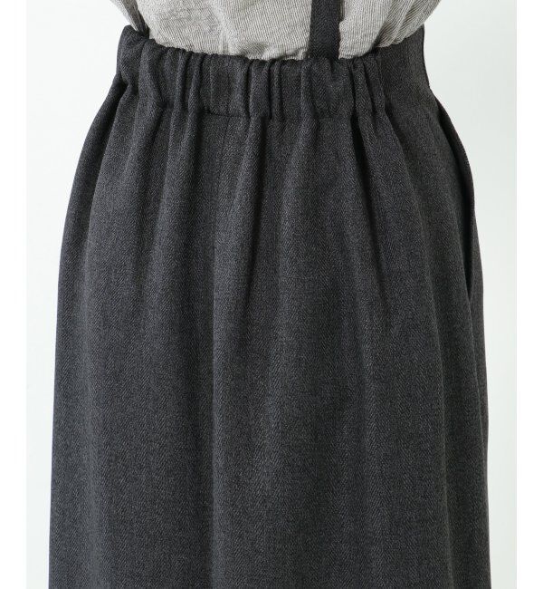 Lbc with Life「【2WAY】ウールライクサス付きIラインスカート」|スカート|
