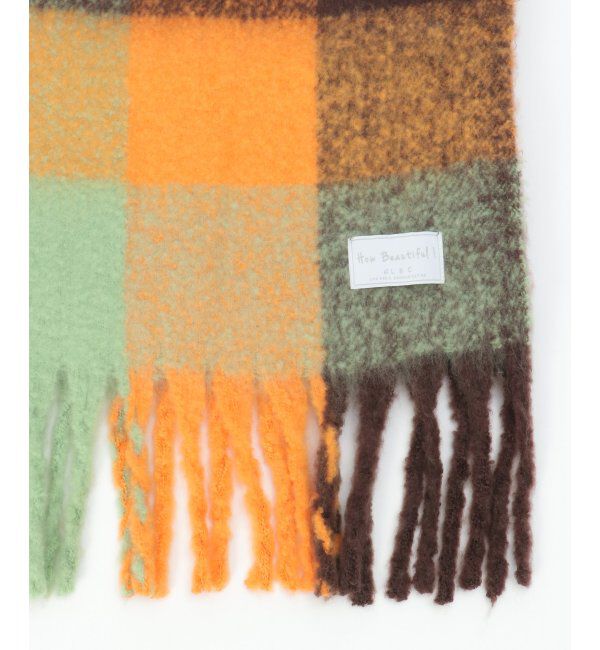 Lbc with Life「ブロックチェックストール」|マフラー|