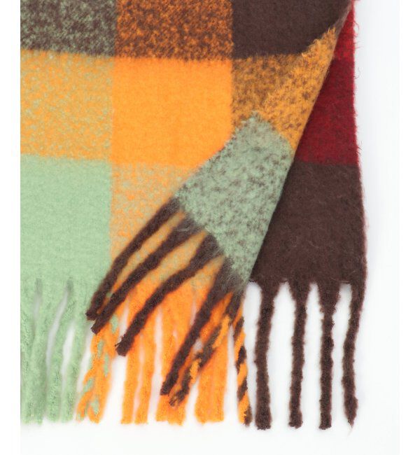 Lbc with Life「ブロックチェックストール」|マフラー|