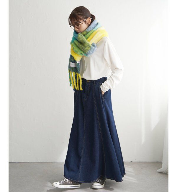 Lbc with Life「ブロックチェックストール」|マフラー|