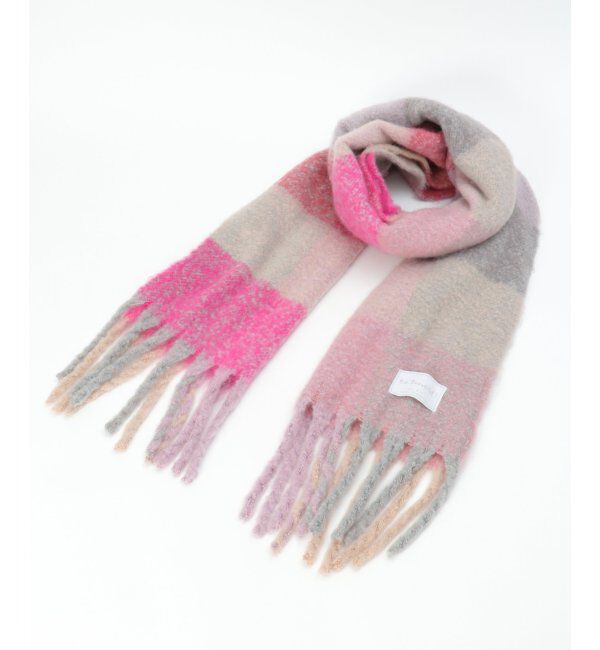 Lbc with Life「ブロックチェックストール」|マフラー|