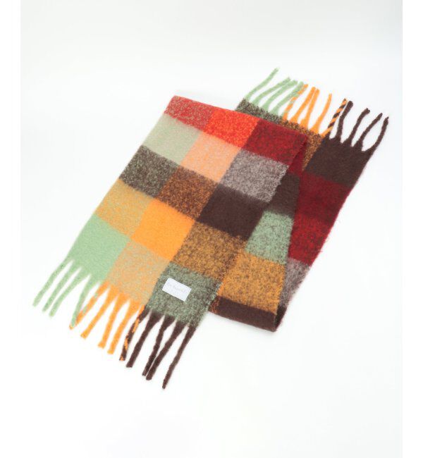 Lbc with Life「ブロックチェックストール」|マフラー|