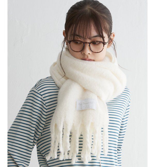 Lbc with Life「バルキーフリンジストール」|マフラー|