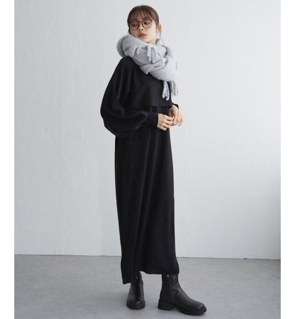 Lbc with Life「バルキーフリンジストール」|マフラー|