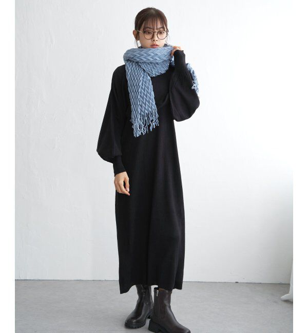 Lbc with Life「ダイヤプリーツストール」|マフラー|