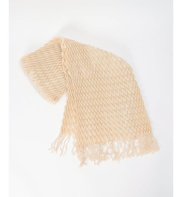 Lbc with Life「ダイヤプリーツストール」|マフラー|