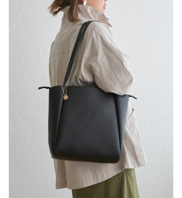 Lbc with Life「合皮ミドルトートバッグ」|その他|ブラック