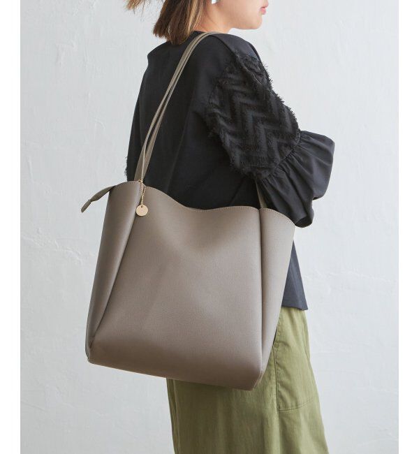 Lbc with Life「合皮ミドルトートバッグ」|その他|