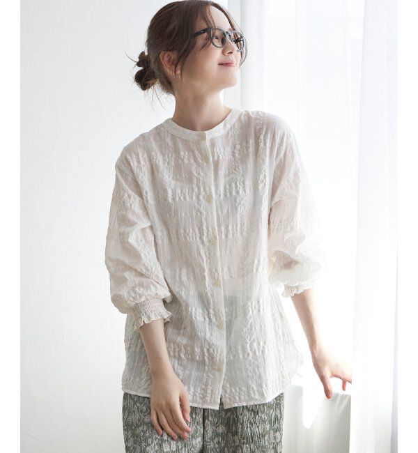 Lbc with Life「3WAYシャドーチェックブラウス」|シャツ・ブラウス|