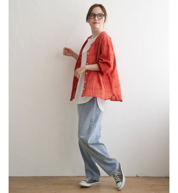 Lbc with Life「3WAYシャドーチェックブラウス」|シャツ・ブラウス|