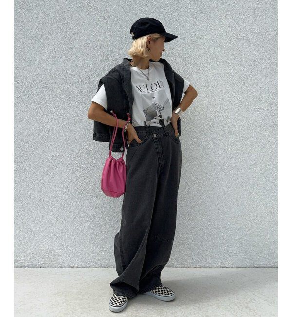 Lbc with Life「アシメボタンカーブデニムパンツ」|その他|