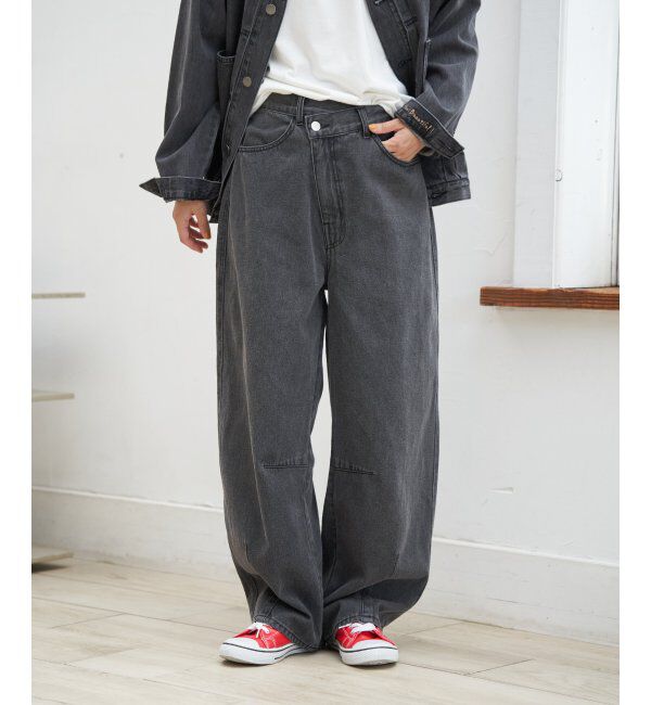 Lbc with Life「アシメボタンカーブデニムパンツ」|その他|