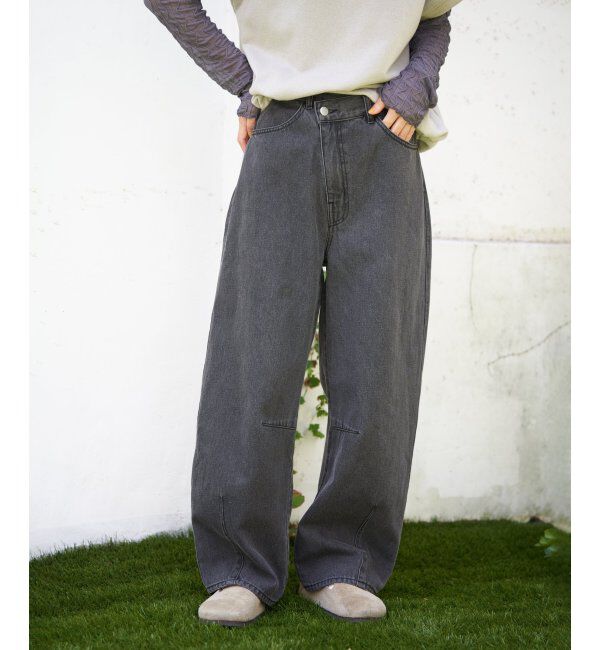 Lbc with Life「アシメボタンカーブデニムパンツ」|その他|