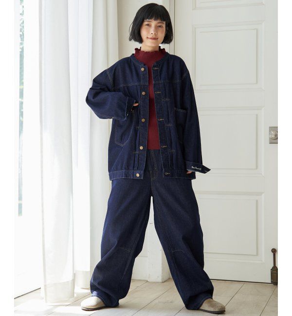 Lbc with Life「アシメボタンカーブデニムパンツ」|その他|