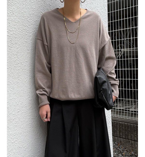 Lbc with Life「ソフトタッチアイレットVネックプルオーバー」|カーディガン|