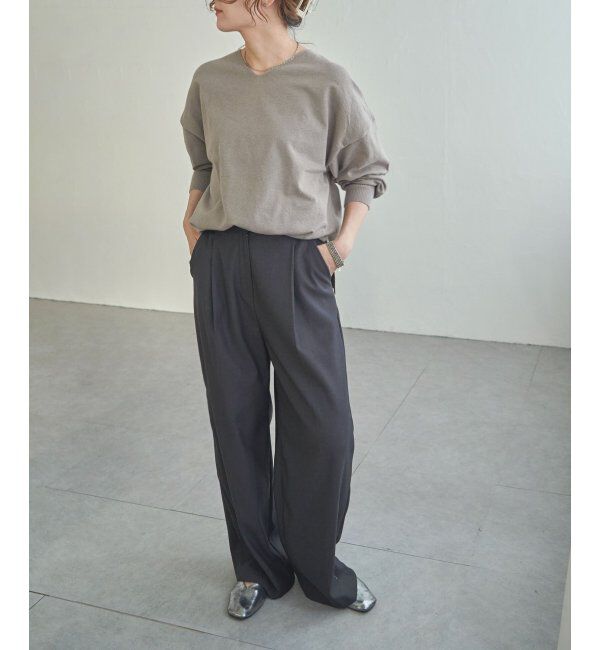 Lbc with Life「ソフトタッチアイレットVネックプルオーバー」|カーディガン|