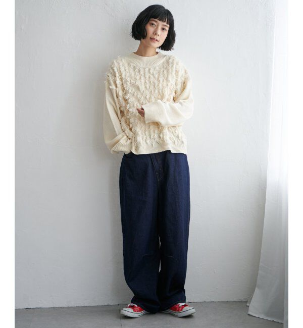 Lbc with Life「フリンジニットプルオーバー」|カーディガン|