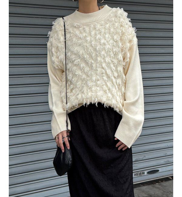 Lbc with Life「フリンジニットプルオーバー」|カーディガン|