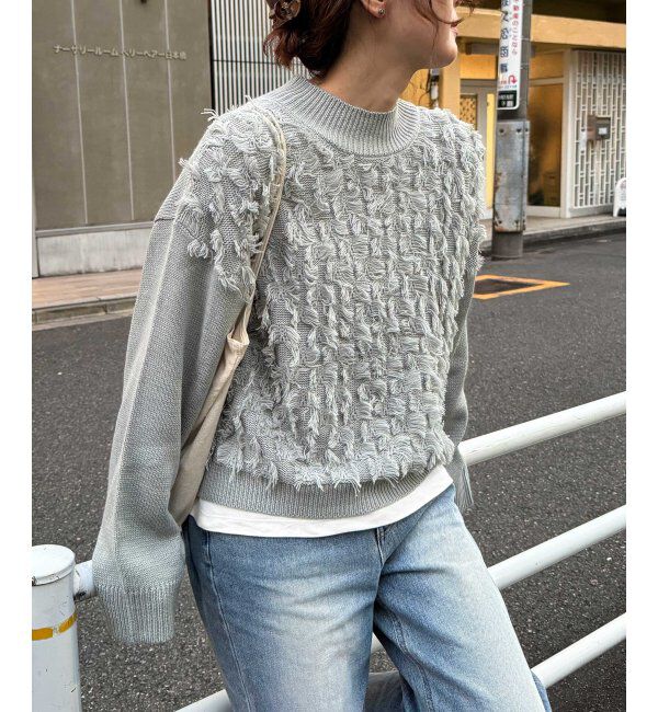 Lbc with Life「フリンジニットプルオーバー」|カーディガン|