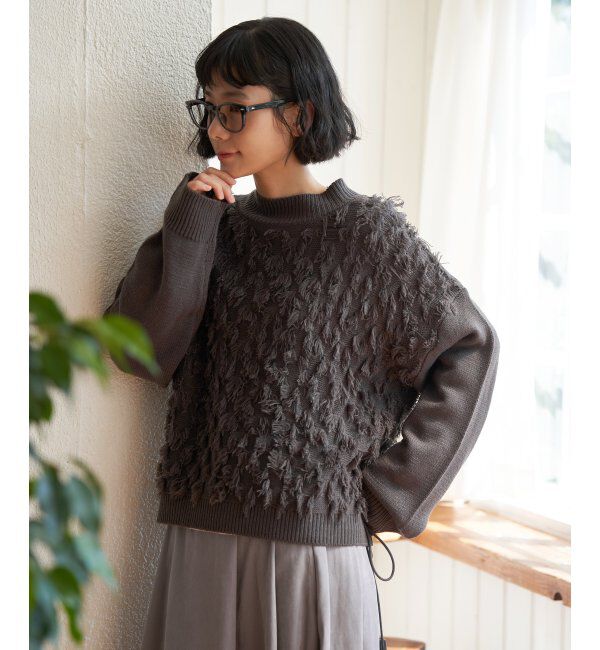 Lbc with Life「フリンジニットプルオーバー」|カーディガン|