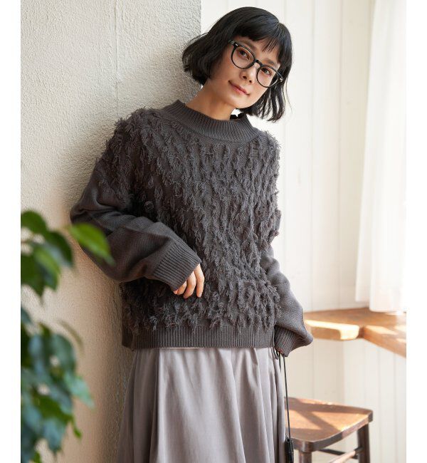 Lbc with Life「フリンジニットプルオーバー」|カーディガン|