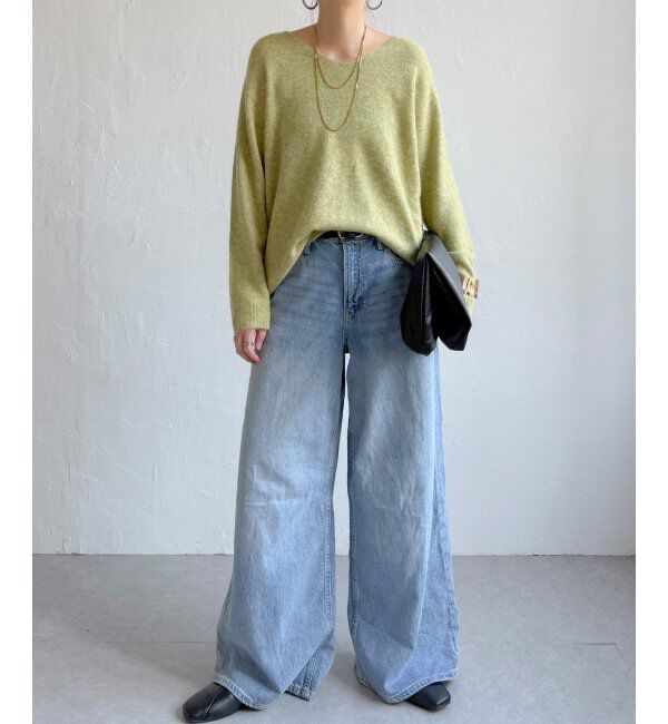 Lbc with Life「アンゴラコンVネックニット」|カーディガン|