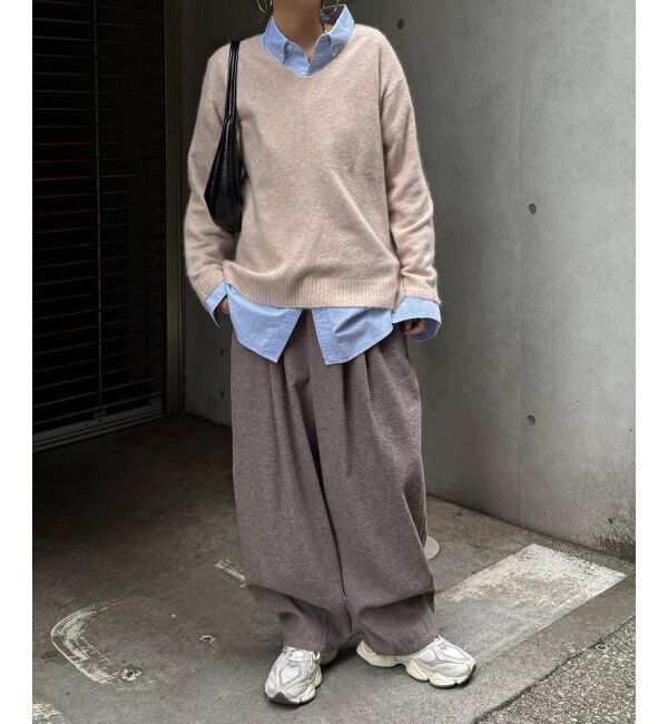 Lbc with Life「アンゴラコンVネックニット」|カーディガン|