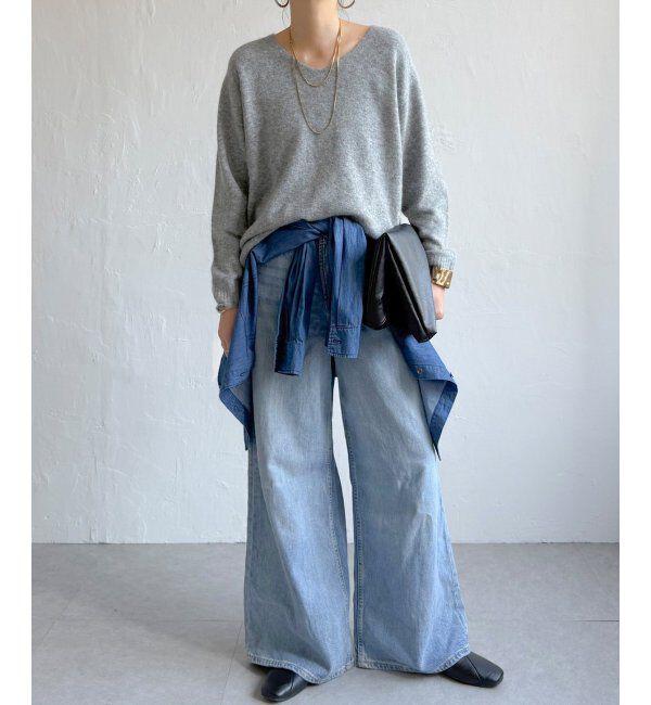 Lbc with Life「アンゴラコンVネックニット」|カーディガン|