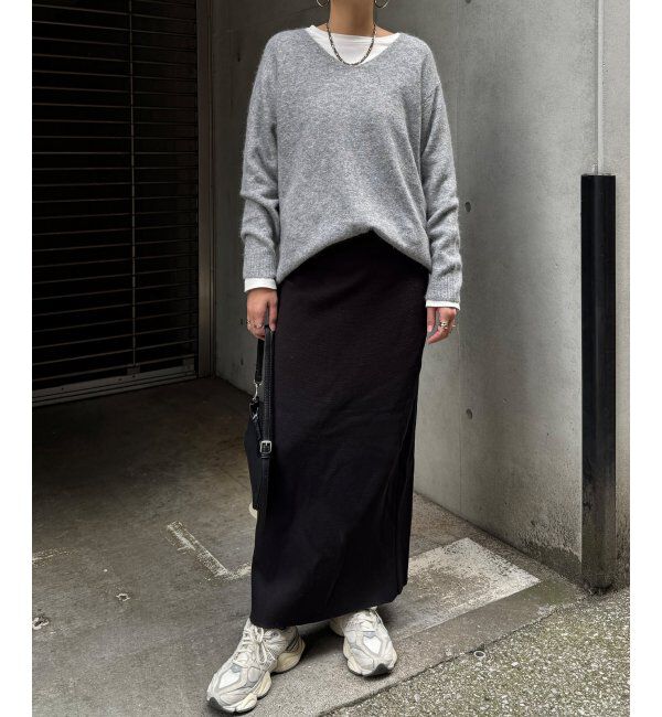 Lbc with Life「アンゴラコンVネックニット」|カーディガン|