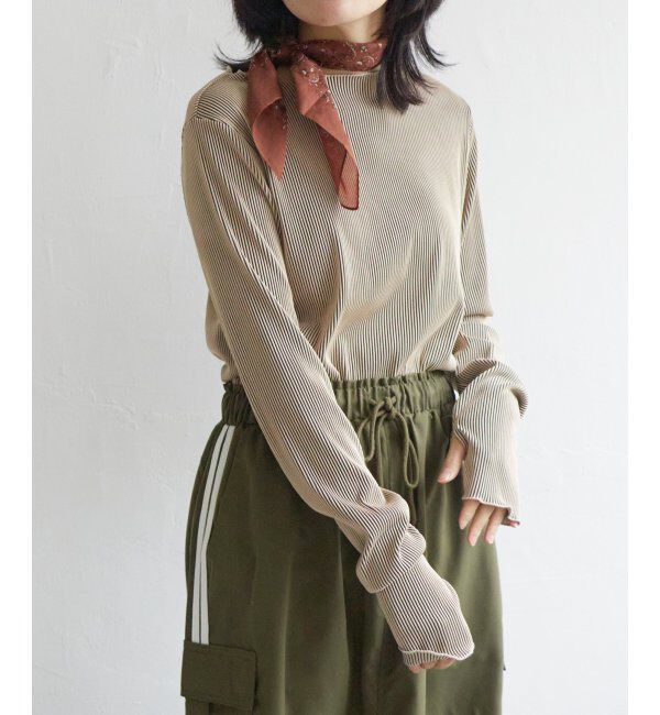 VENCE share style「ツートーン指穴開きトップス」|その他|