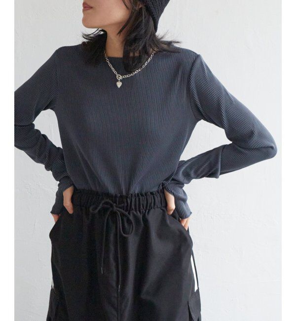 VENCE share style「ツートーン指穴開きトップス」|その他|