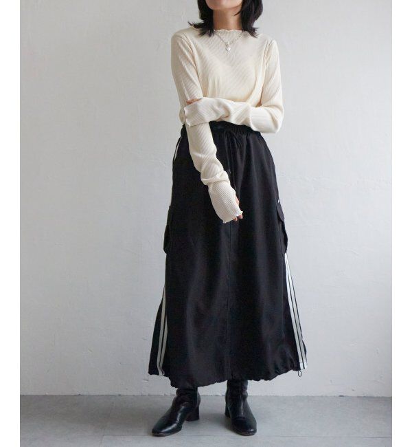 VENCE share style「ツートーン指穴開きトップス」|その他|