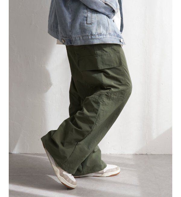 VENCE share style「Red Cap Girl レッドキャップガール ワッペン付きナイロンカーゴパンツ」|その他|
