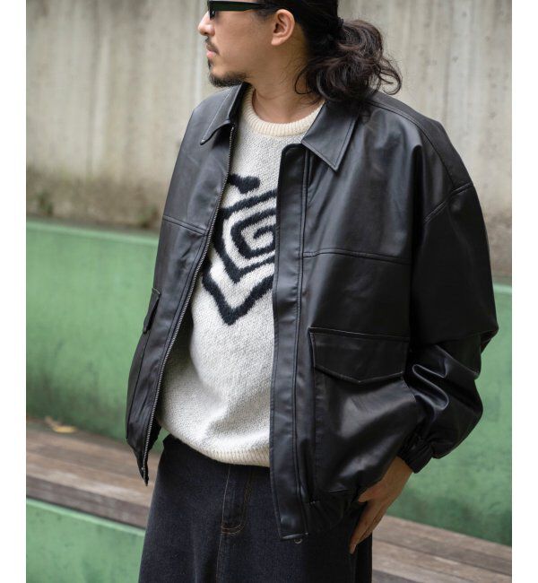 VENCE share style「A-2合皮ジャケット」|その他|