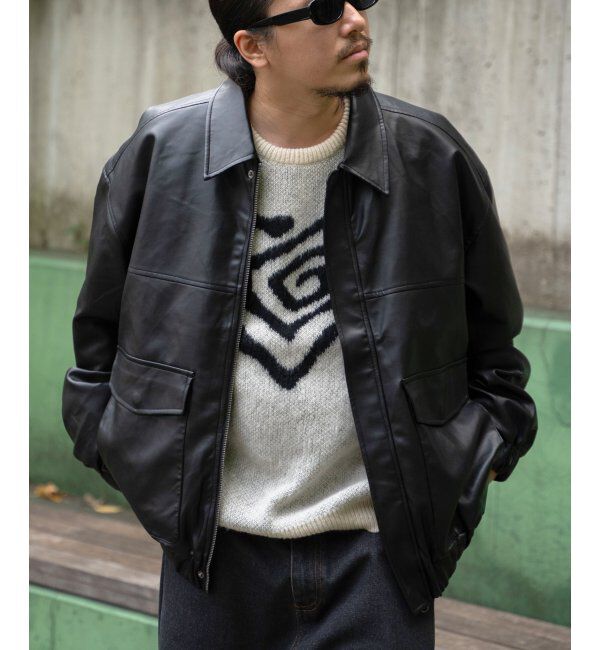 VENCE share style「A-2合皮ジャケット」|その他|