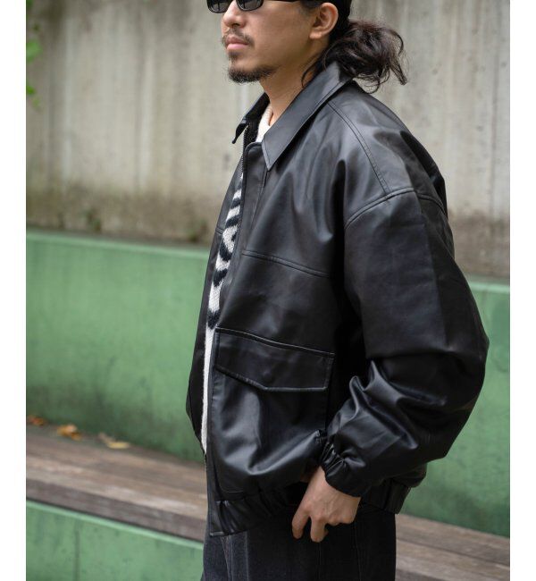 VENCE share style「A-2合皮ジャケット」|その他|