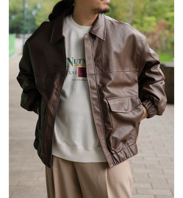 VENCE share style「A-2合皮ジャケット」|その他|