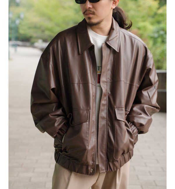 VENCE share style「A-2合皮ジャケット」|その他|