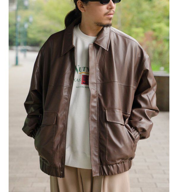 VENCE share style「A-2合皮ジャケット」|その他|