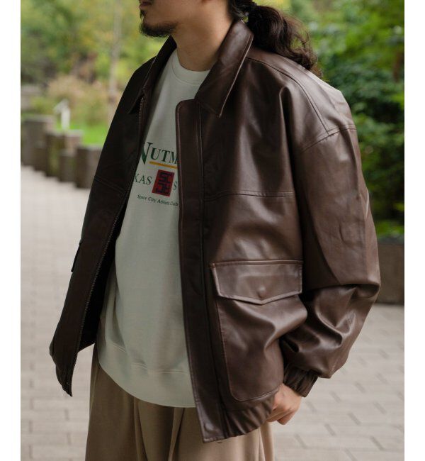 VENCE share style「A-2合皮ジャケット」|その他|