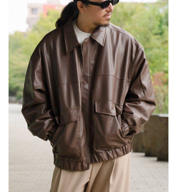 VENCE share style「A-2合皮ジャケット」|その他|