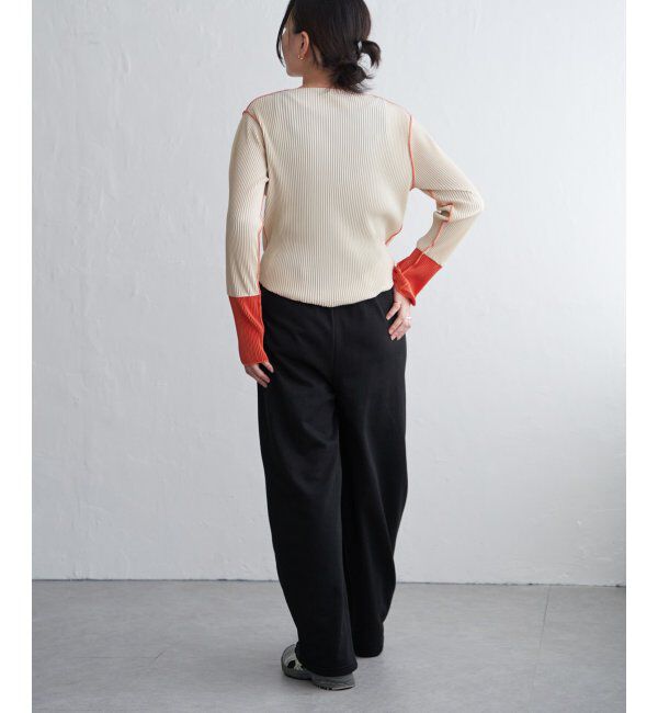 VENCE share style「プリーツ加工配色袖トップス」|その他|