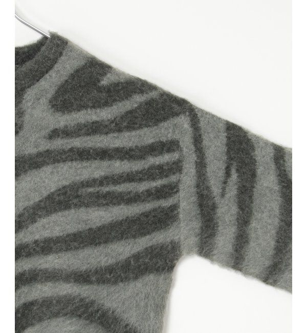 VENCE share style「ジャガードゼブラ柄プルオーバー」|ニット・セーター|