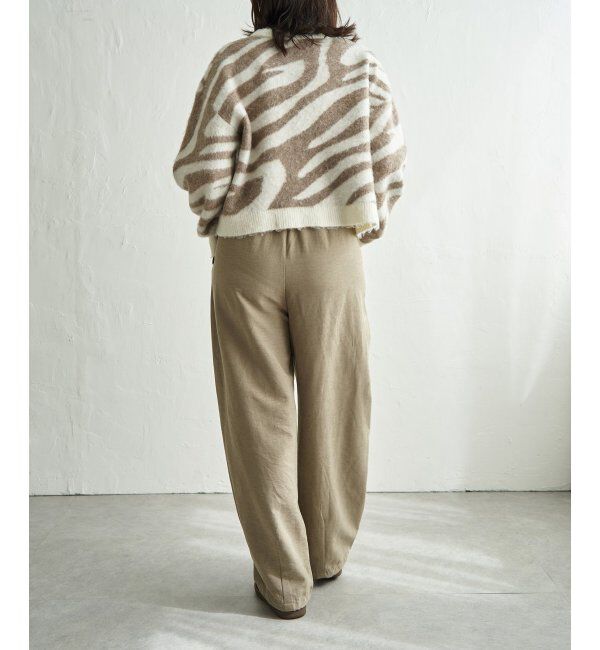 VENCE share style「ジャガードゼブラ柄プルオーバー」|ニット・セーター|