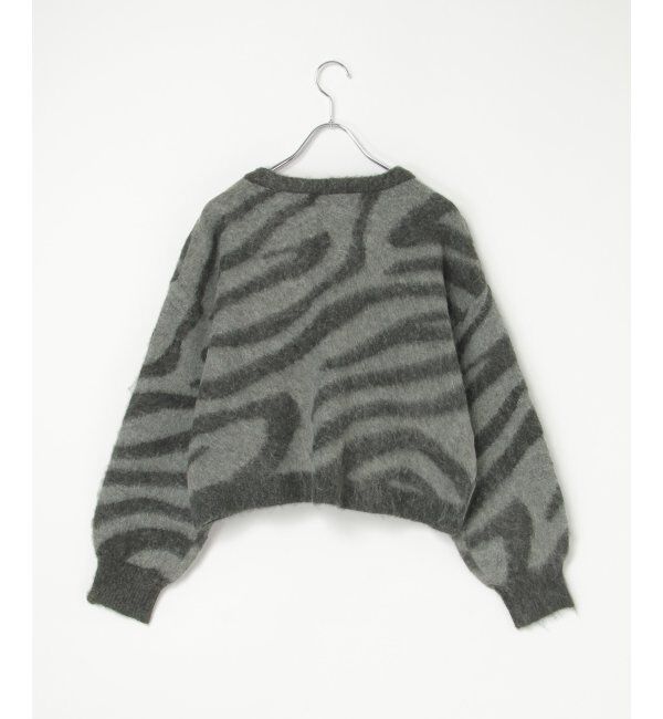 VENCE share style「ジャガードゼブラ柄プルオーバー」|ニット・セーター|